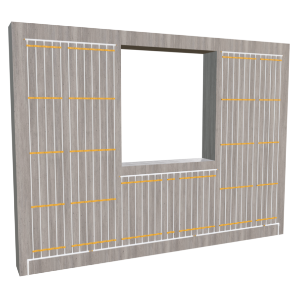 Wandheizung Set 180 m² - Rohrabstand 8 cm